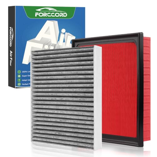 Image of Cabin&Engine Air Filter Kit for RAV4 19-25 (2.5L), Camry 18-24 (2.5L /3.5L) | for Highlander 2020-26 (3.5L) /2023-26 (2.4L), Grand Highlander 2024-26 (2.4L), All Not for Hybrid, Replace #CF12157 CA12377