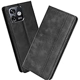 XINNI Handyhülle für Ulefone Note 16 Pro Hülle, PU/TPU Klappetui Schutzhülle Flip Magnetisch Handyhülle, Schwarz