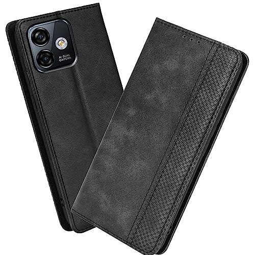 XINNI Handyhülle für Ulefone Note 16 Pro Hülle, PU/TPU Klappetui Schutzhülle Flip Magnetisch Handyhülle, Schwarz