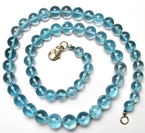 Perles azurite bleue naturelle rondes 6-9mm pour sublimer vos looks d'été et bijoux faits main