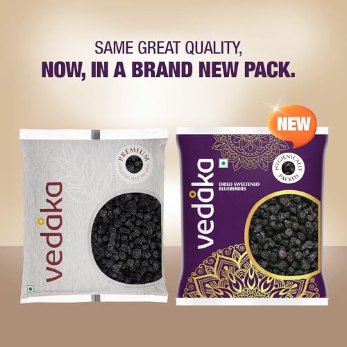 Image of Amazon Brand - Vedaka Dried Sweetened Blueberries | 500 g | Minaral Rich | Delicious Goodness | No Added Preservatives | Hygienic Packaging