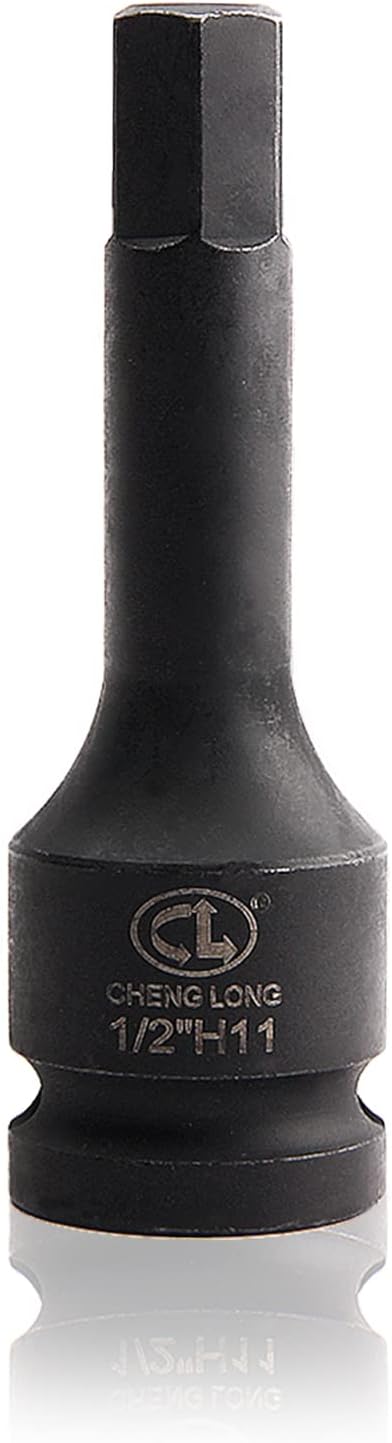 Utoolmart 1/2-Inch Drive Allen Bit Socket, 11mm Hex Socket, Cr-Mo Steel, Master Impact Hex Driver, 1pcs