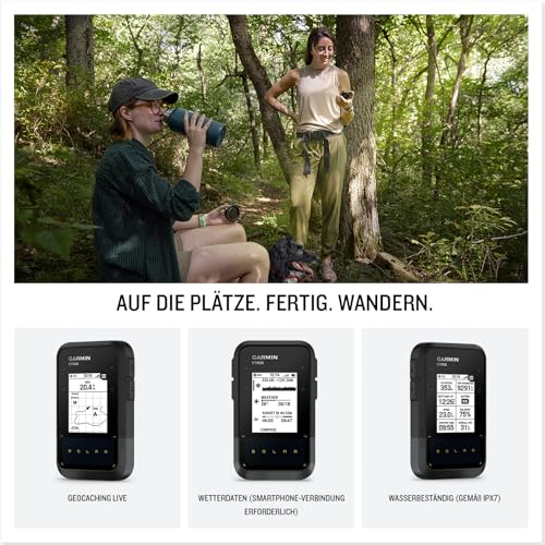 eTrex Solar GPS-Handgerät mit Solarladung, 2,2" Display - Kompass, Tracback, Geocaching Modus, Multi-Frequenz-Empfang – Bild 5