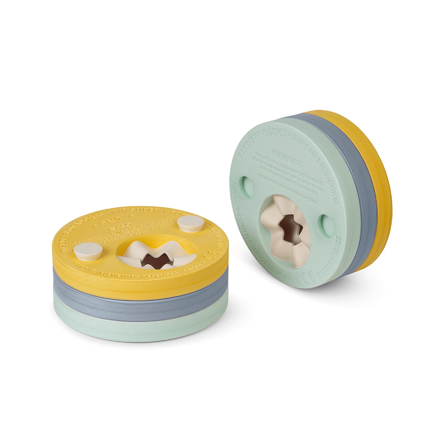 Saro -Manguitos de Aprendizaje Evolutivos -Discos de natación, Amarillo-Verde-Azul o Rosa, hasta 60Kg