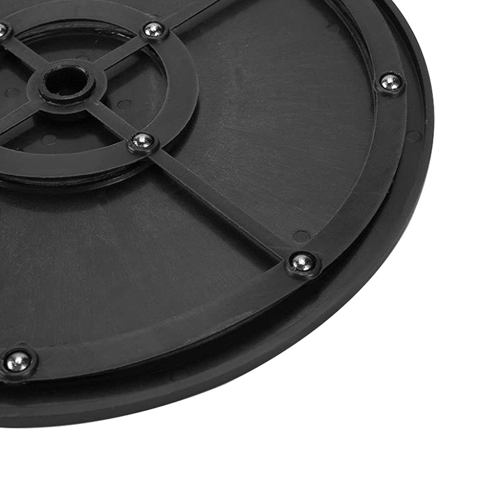 Tucireat 1 Pezzi 360 Gradi Multiuso Giradischi Piattaforma Rotante Nera Supporto Girevole Base Rotante per Giradischi Mobile Giradischi Base Girevole per TV Porta TV Girevole Piatto Girevole