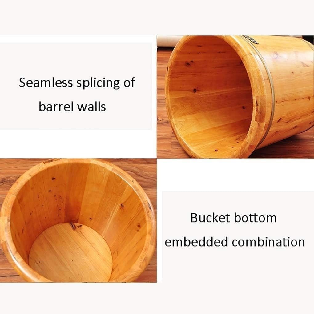 Pediluvio Vasca da Bagno Barilotto per piedi,Secchio da bagno in legno per massaggio,Fatto a mano,Pediluvi Superficie liscia,Accessori per il bagno presenti