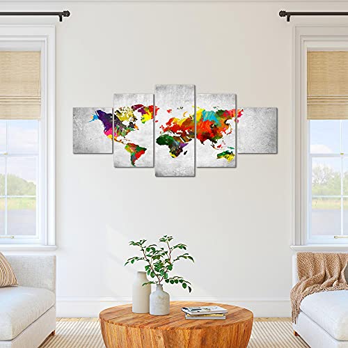 Runa Art - Quadri Mappa del Mondo 200 x 100 cm 5