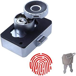 OSALADI 1 Set 2 Fingerprint Lock Padlocks Mini Locks Padlock Outdoor Electronic Accessories Padlocks for Outdoor Use Keyed Padlocks Drawer Lock Key Accessory Intelligent Lock Zinc Alloy