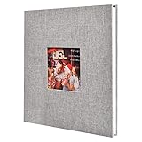 【Szie】 Albumgröße: 28 x 27 cm, 20 Blatt (40 Seiten) Viskose-Innenseiten.Ecklose Aufkleber, geeignet für Fotos jeder Größe, geeignet für Heimwerker!