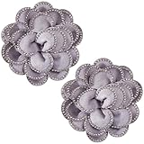 Utilisation Facile : Les breloques décoratives amovibles en forme de fleur vous permettent de fixer et de retirer facilement les attaches, ce qui simplifie la modification de votre look selon vos envies.