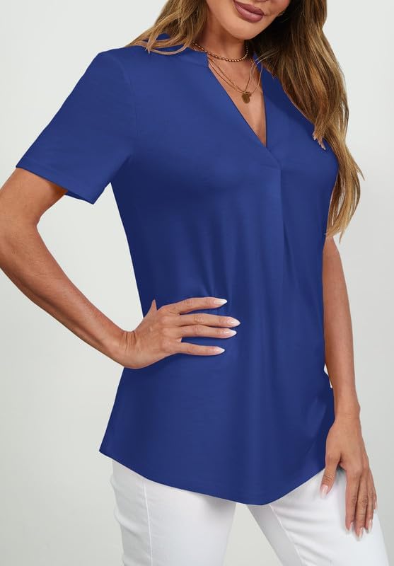 Elegante Sommer-Tunika für Damen: Stilvolle V-Ausschnitt Bluse im Test