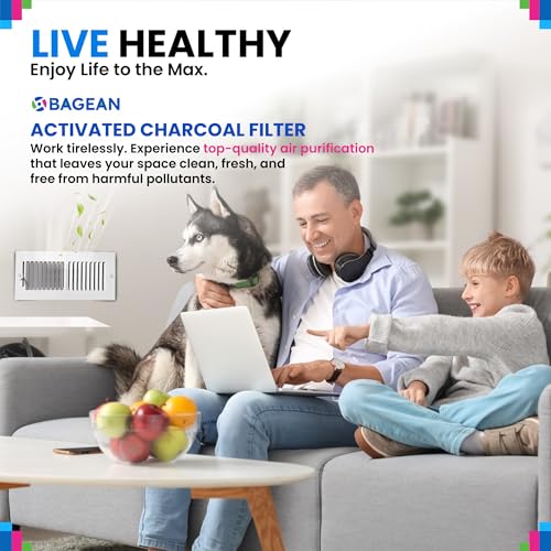 Image of Cut to Fit Activated Carbon Filter Sheet 12 inch x 48 inch - Activated Carbon Air Filter for Air Purifiers Window AC Air Vent And More - Charcoal Filters Absorb Odors & Freshens the Air (2-Pack)