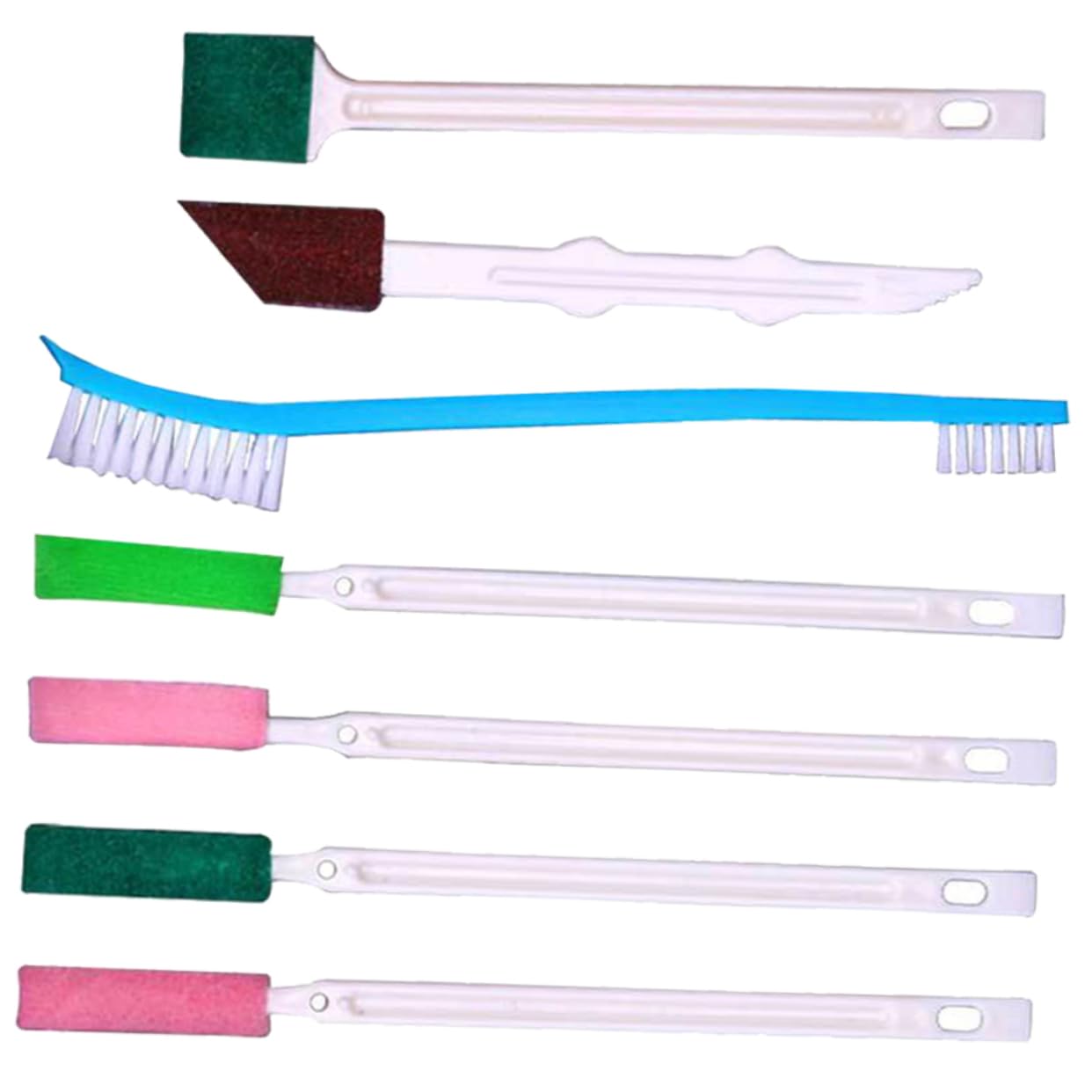 FRCOLOR 7Pcs Disposable Crevice Cleaning Brush for Bathroom Windows and Grooves Durable Gentle Surfaces for Hard to Reach Areas Versatile Cleaning Tools