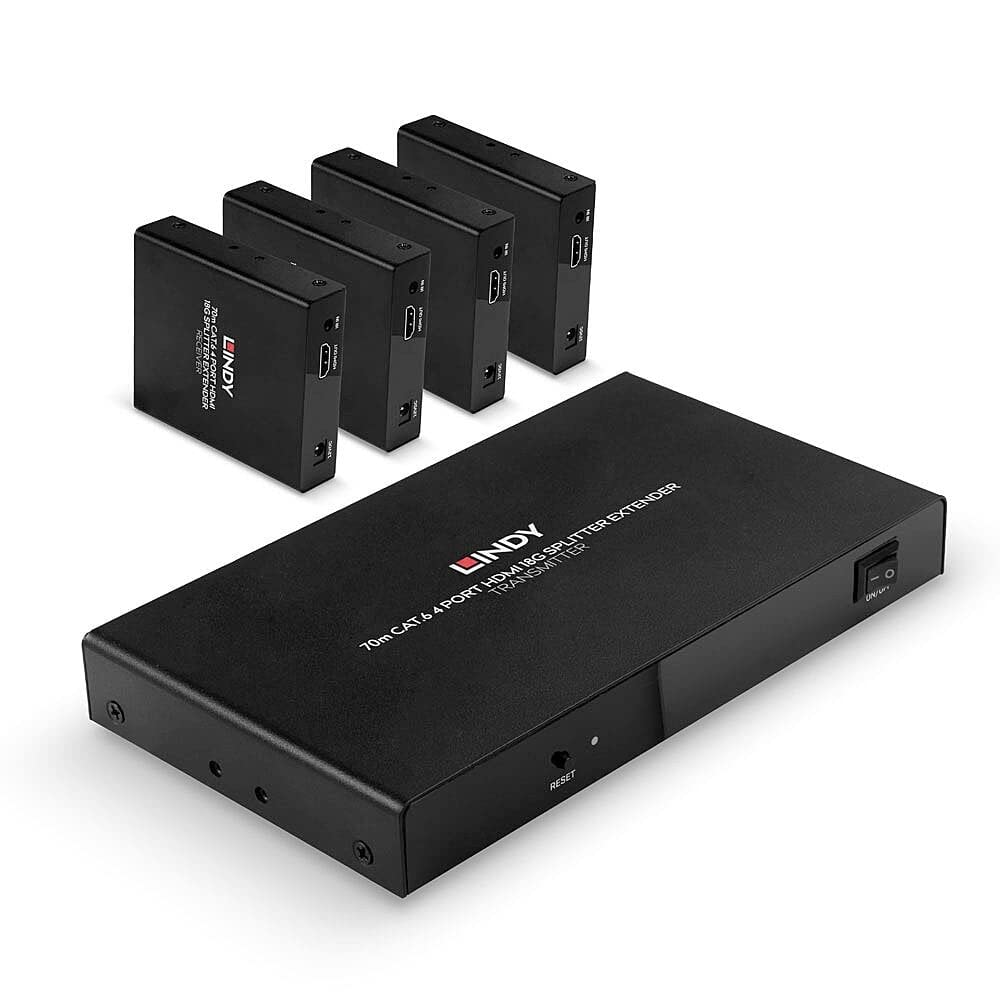 Splitter Extender Cat.6 4 port HDMI 4K60 70m