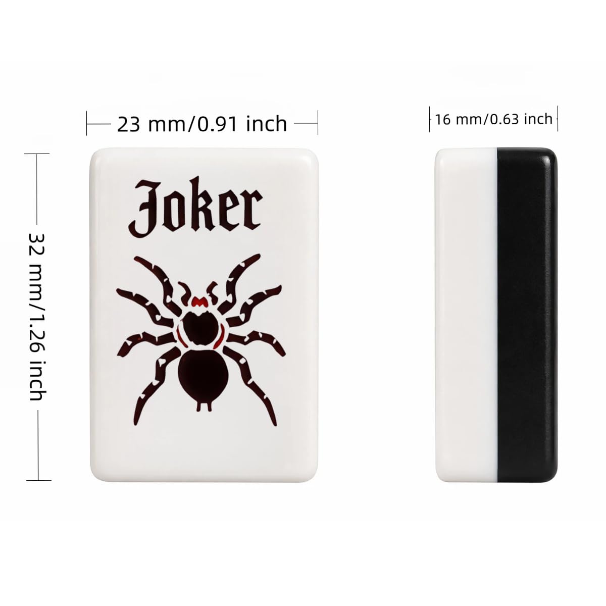 Halloween American Mahjong Set 160 Piastrelle | Spettrale gotico acrilico Mahjong regalo per feste, divertimento in famiglia e regalo