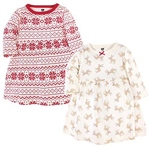 Image of Hudson Baby Girl's Cotton Dresses