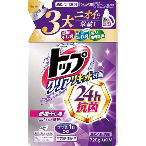 Amazon | ライオン トップ クリアリキッド 抗菌 詰替720g×4 | LION