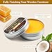 Wood Wax for Furniture, All Natural Paste Wax for Wood Polishing, Chalk Paint Beeswax for Sealing &Protecting Painted and Raw Wooden Surfaces, Beeswax Polish for Floors, Cabinets, Tables, Doors, 3.5oz