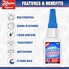 ALECPEA 30g Silicone Glue - Fast-Bonding & Weatherproof Adhesive for Silicone, Silicone Rubber, Liquid Silicone, CAR, TPU, TPR, TPE - Quick Set in 15 Seconds, 3 Applicator Nozzles