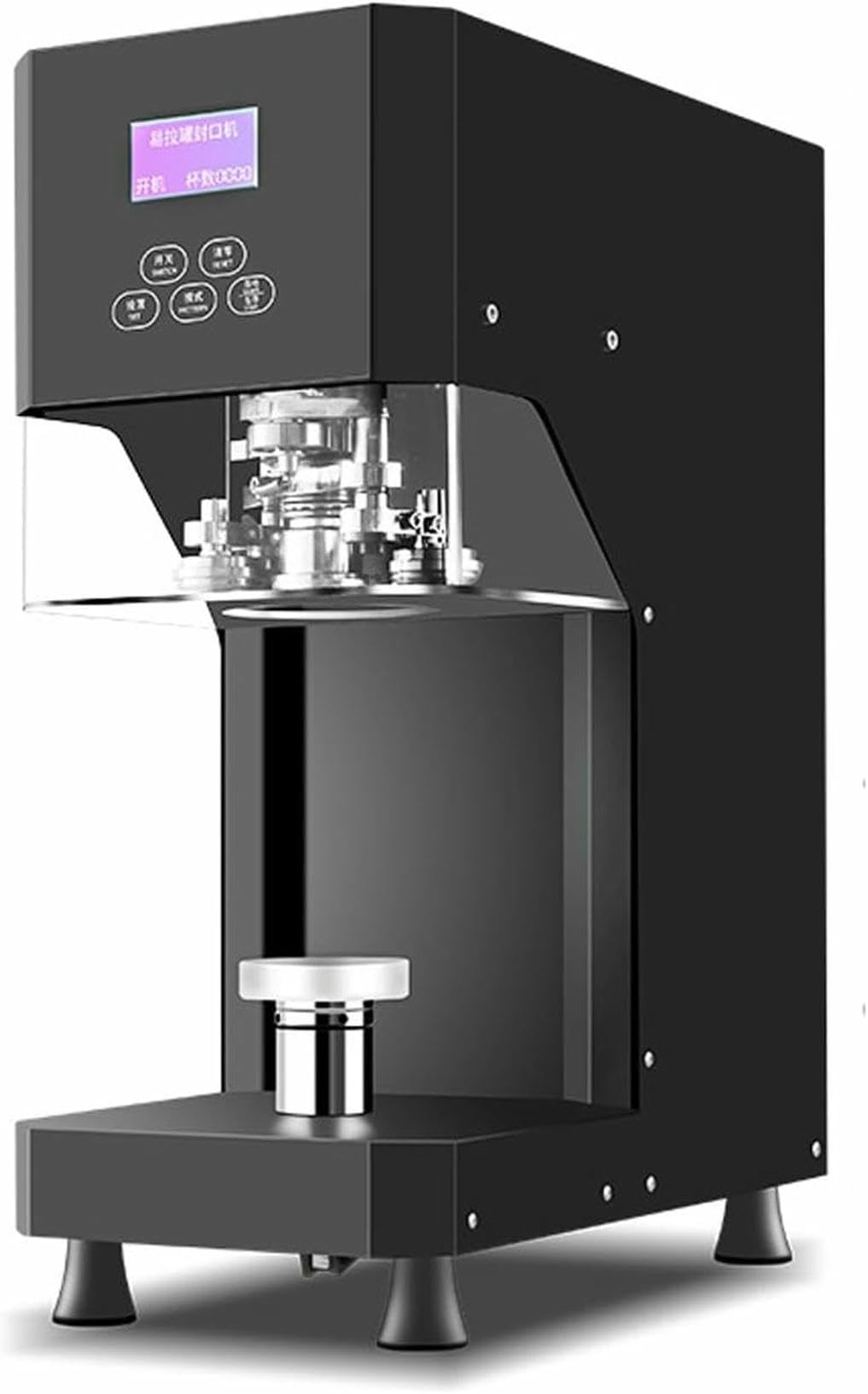 Selladora de latas de 370 W, cerradora de latas de hojalata, procesadora de Tapas de Aluminio, máquina semiautomática para tapar latas con Anilla.
