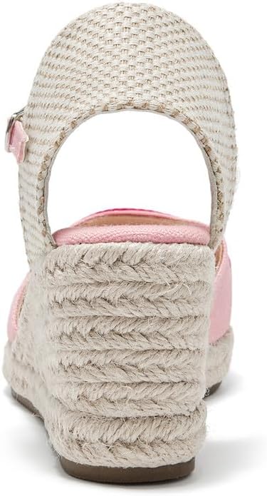 U-lite Womens Espadrille Wedge Sandals Closed Toe Platform Lace Up Ankle Strap Slingback Summer Dress Shoes - Image 4