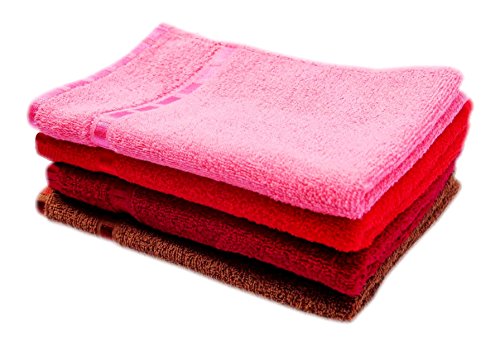Image of Space Fly Microfiber Hand Towel for Wash Basin | Small Towel for Face and Hand | Face Towel for Women | Hand Towel Set of 4 | Size: 30 x 45