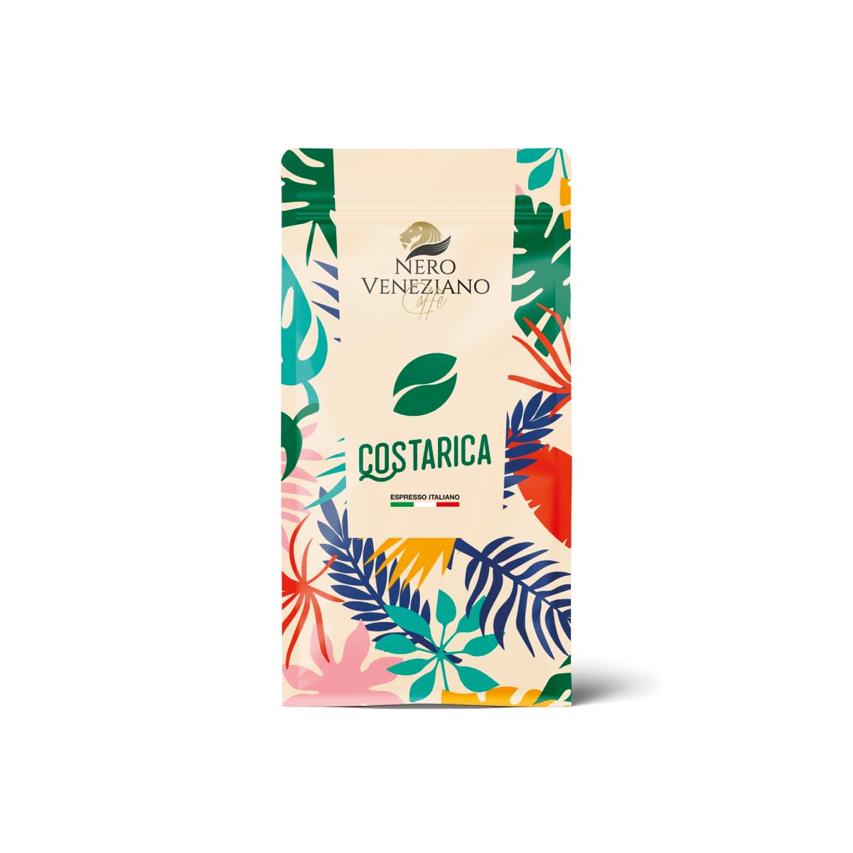 Nero Veneziano Caffè Kit Degustazione Macinato, 3x200 g Kenya, Costarica, Brazil, 1x50 g Orzo Solubile, 1x100 g Caffè Solubile Ginseng, Tostatura Media, Artigianale Italiano, Per MOKA