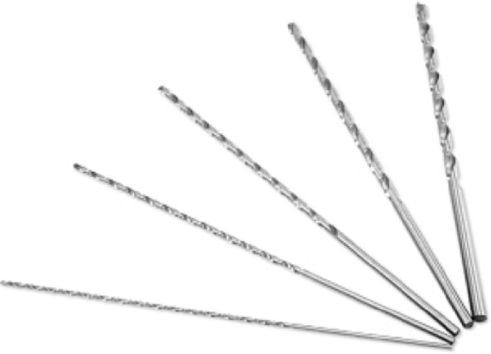 10 Piece Extra Long 12" Drill Bit Set 1/8" 3/16" 1/4" 5/16" 3/8" Drilling