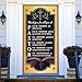 Pudodo Pastor Appreciation Month Door Cover Church Decoration Cross Dove Front Door Porch Banner Photography Decor