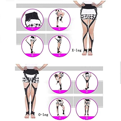 Ceinture de correction des jambes, bande de correction des jambes détachées en forme de jambes élastiques formant le correcteur de posture, confortable, respirant et pratique pour redresser les jambe