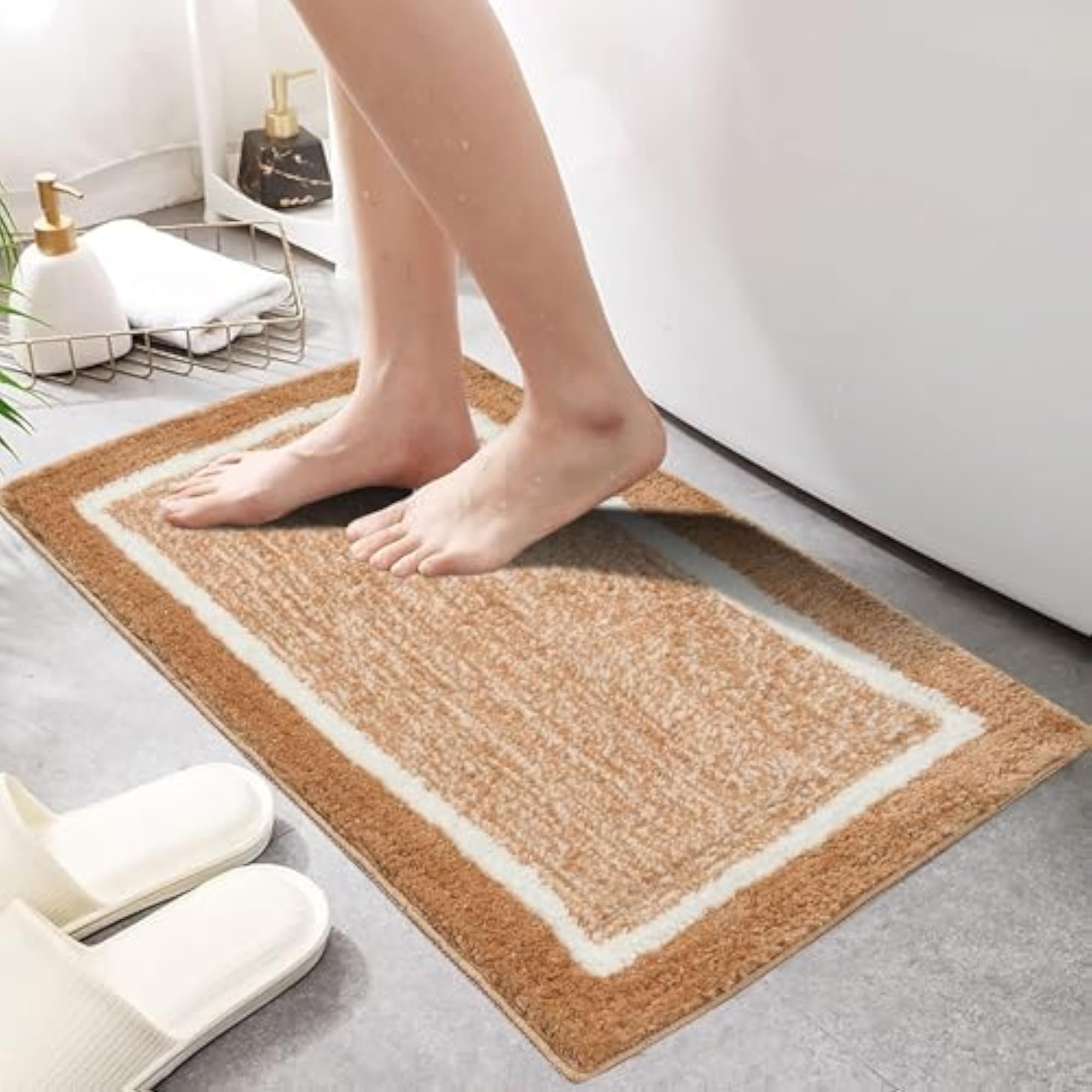 Non-Slip Microfiber Bathroom Door Mat