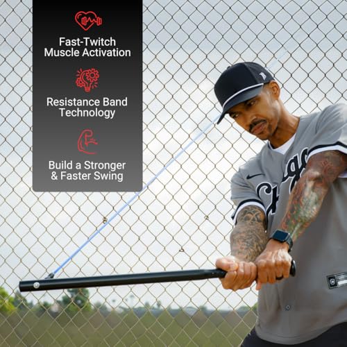 image for PSF Elite Level Power Swing Resistance Strength Training Bat, 2 Attach