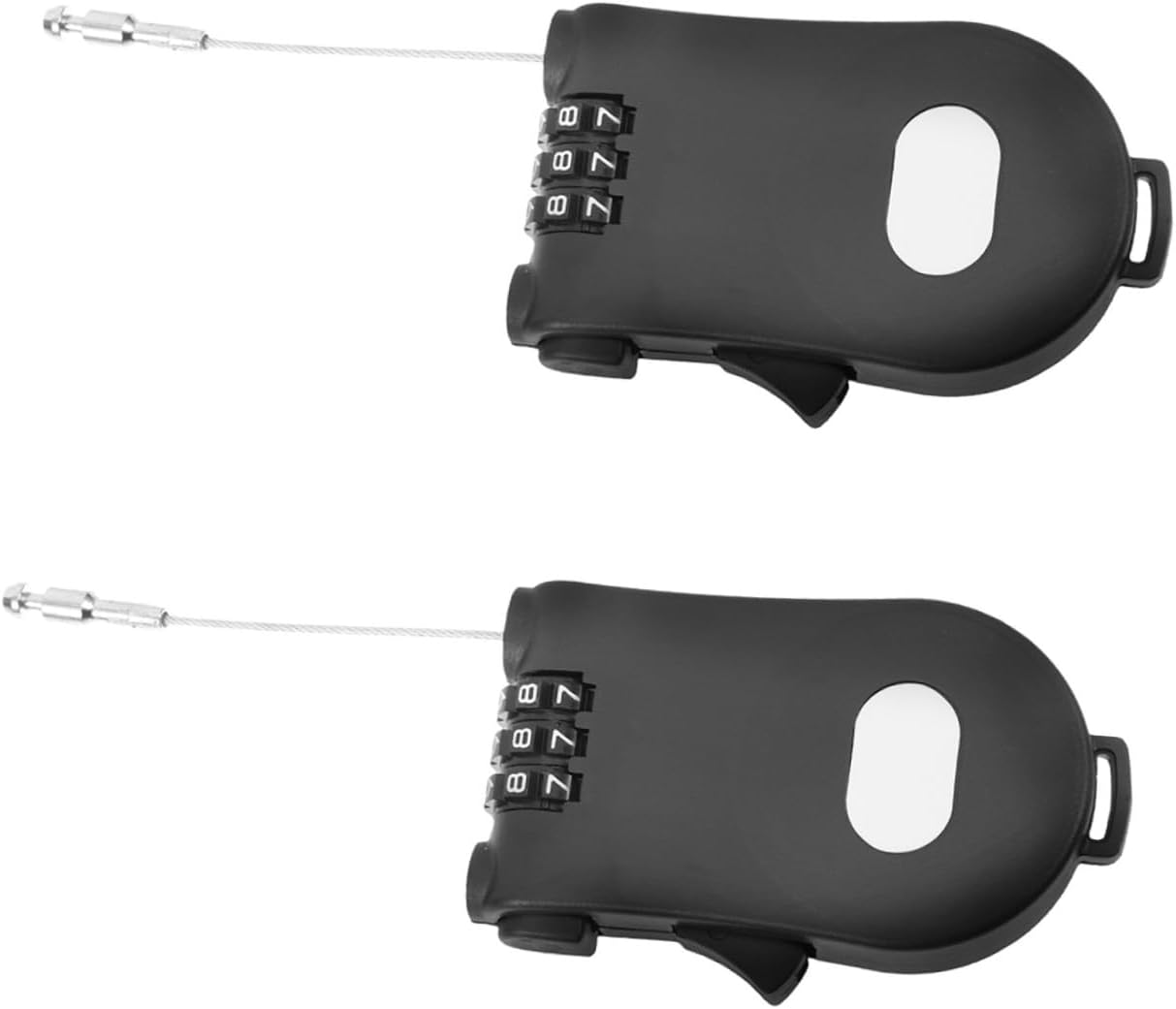 8pcs Coded Lock for Snowboard and Mountain Bike Versatile Security Retractable Cable for Helmets Trolleys and Luggage Lightweight and Design