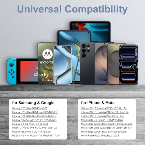 Image of USB C Box Samsung Fast Charging Block Type C for Galaxy S26 Ultra S25FE A37 | USB C Wall Plug Phone Charger 6FT Charging Cable for Samsung S26 S25 A17 A27 A56 Z Flip Fold 8 Ultra Pixel 10 Pro XL Fold 10A