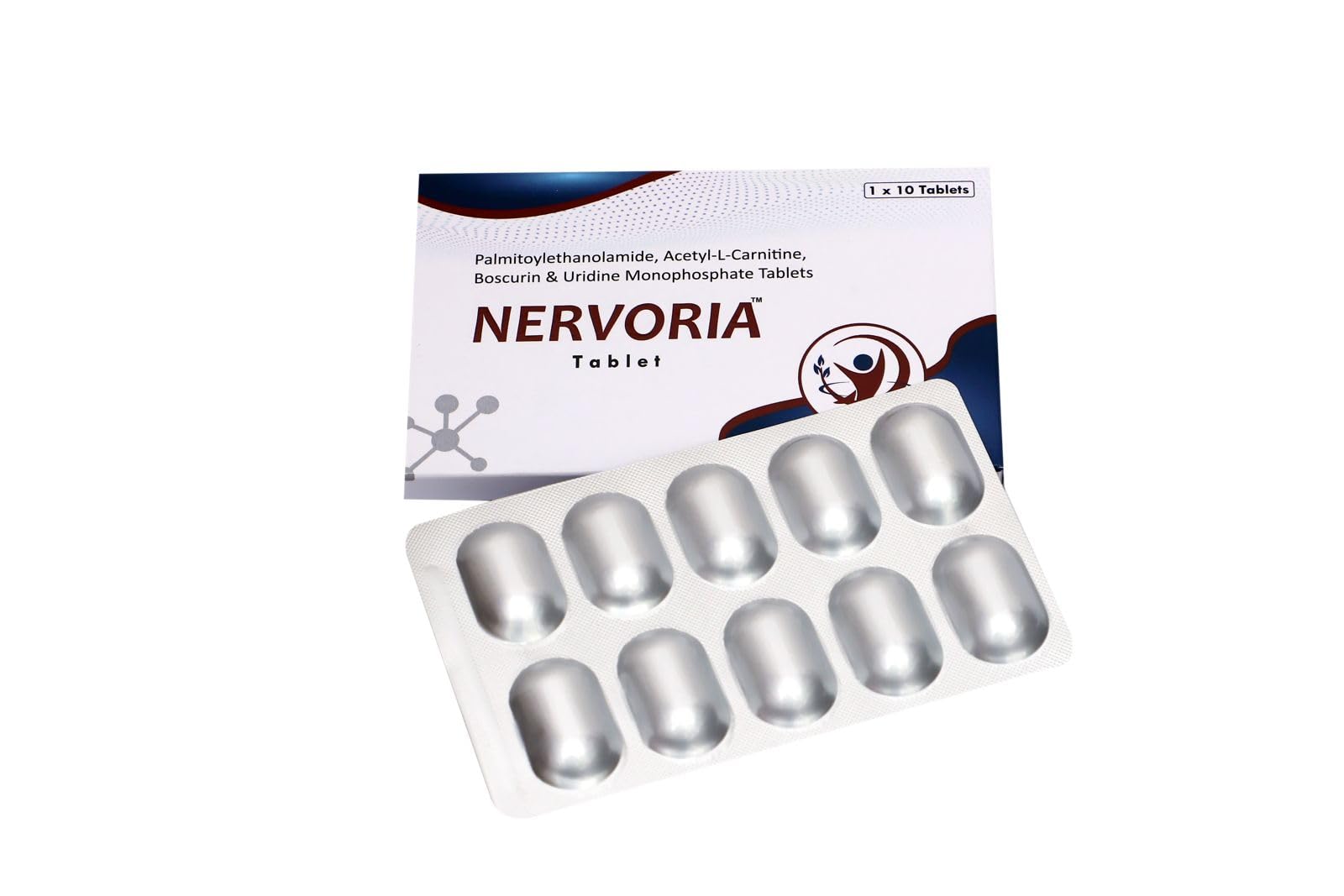 NERVORIA™ Tablet, Dietary Supplement, Acetyl-L-Carnitine, Boscurin &  Uridine Monophosphate, 10 Tablets : Amazon.in: Health & Personal Care