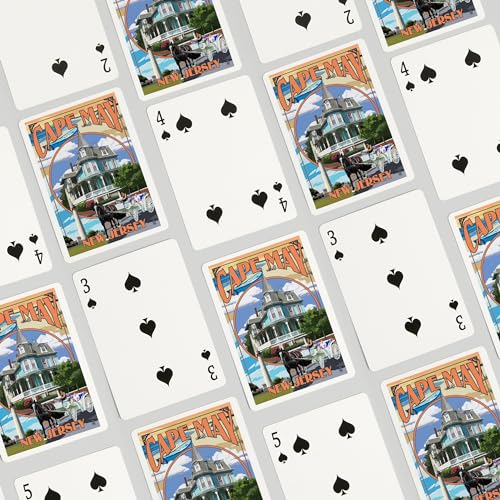 Lantern Press Cape May New Jersey Baraja Poker 52 cartas miniatura 4
