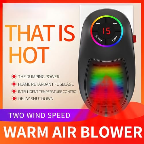 Calefactor Eléctrico portátil con temperatura ajustable miniatura 2