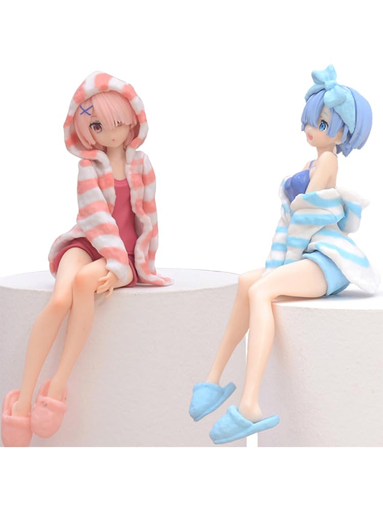 Zhongkaihua Re0 Rem Figure 15.5CM Pyjamas Action Figure Anime PVC Model Home Christmas Decoration Birthday Gift Ornament For Fans