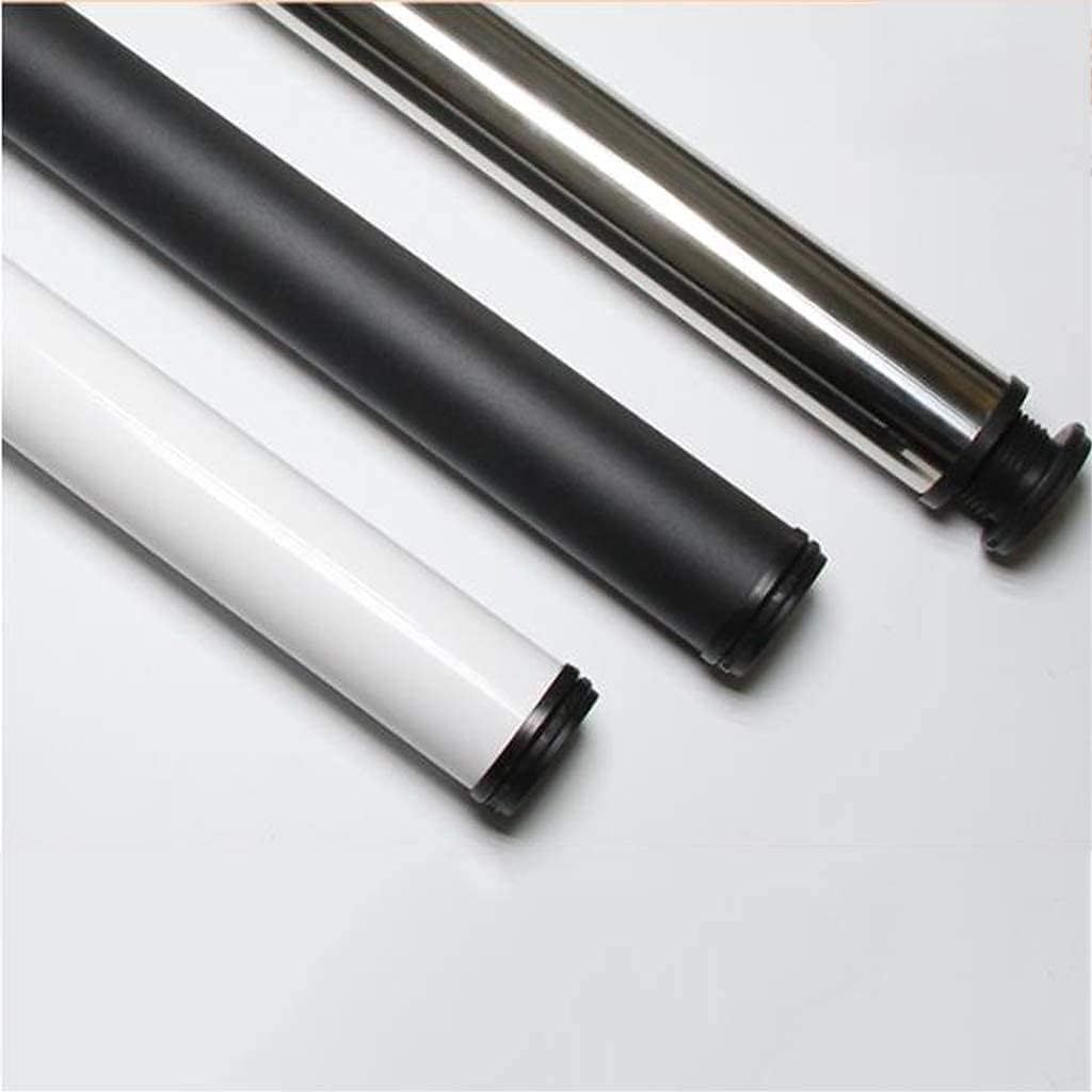 Gambe per mobili regolabili in acciaio inox, 2 pezzi, gambe per tavolo in metallo per piano di lavoro/unità/bar della cucina, gamba di supporto rotonda in nero, altezza 10 cm, design moderno per arre