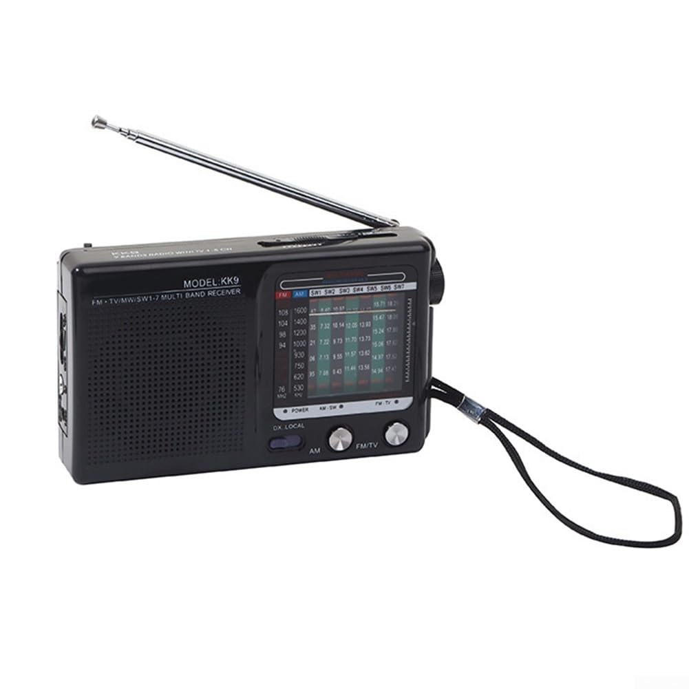 HEBEOT KK9 Two Band Old Fashioned FM Radio Portable AM FM Radio With Telescopic Antenna Retro Mini Standard Antenna AM For Indoor Outdoor 14 * 8.8 * 4