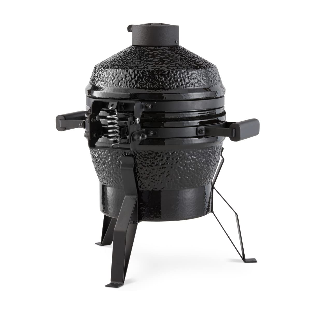 Premium Kamado BBQ 13 cali Ø 33 cm - Grill węglowy - Grillowanie, wędzenie, pieczenie, gotowanie na parze - Kuchenka - Grill jajeczny Czarny