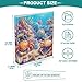 ALAZA Marine Crab Ocean 3 Ring Binder Holds of 200 Sheets Fits Letter Sized Paper D-Ring Organizer for School Home Work Office Supplies 1 Pack