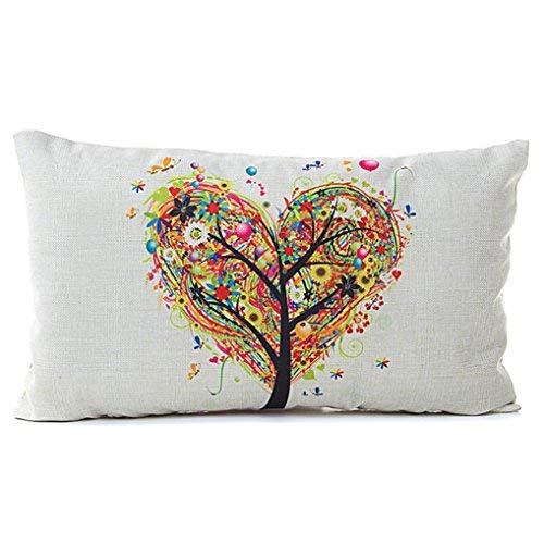 GIGIEU 22 x 22 Throw Pillow Case,11.8 X 19.7 Removable Washable Classical Sofa Seat Decorative Cushion Cover (A)