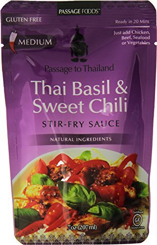 Passage FoodsStir-Fry Sauce, Thai Basil and Sweet Chili, 6 Count by Passage Foods