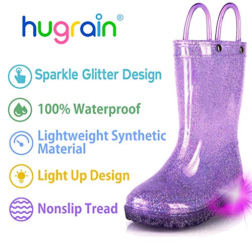 Image of HugRain Light Up Rain Boots for Little Kids