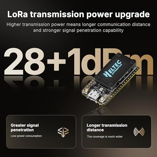 Image of Heltec ESP32 LoRa V4 Dev Board with Display GNSS, Pre-soldered