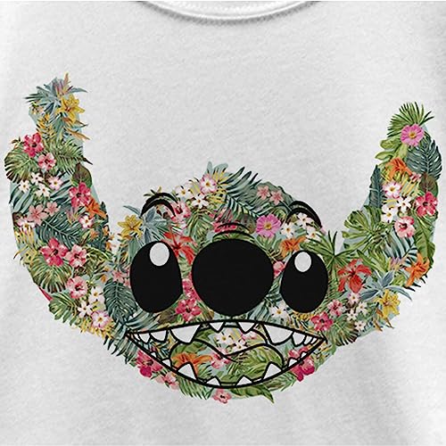 Disney Girl's Stitch Floral T-Shirt2