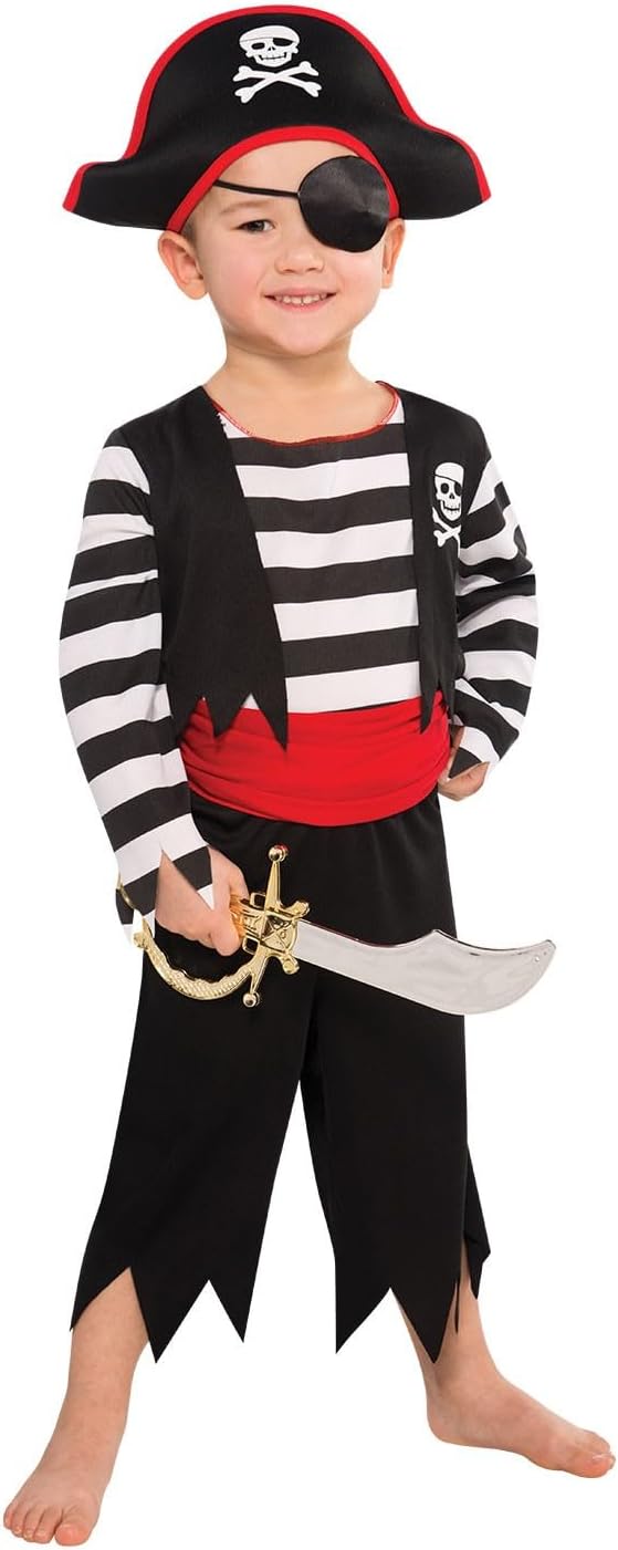 amscan - Childs Deckhand Pirate Fancy Dress Costume Age: 2-8 Years