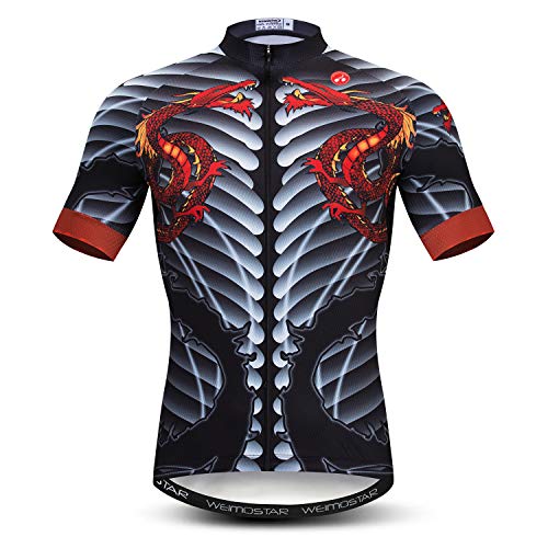Men Cycling Jersey 3D Pattern Short Sleeve Bike Shirt Tops Sports Clothing