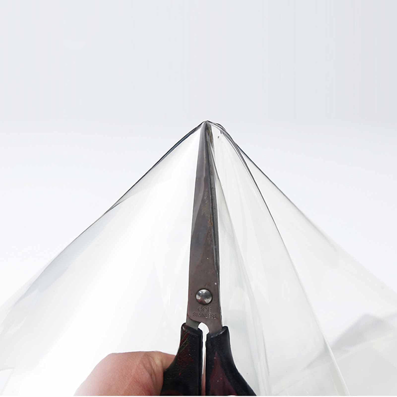 Transparente Pergola Seitenteile Reißfeste Outdoor Planen Vorhänge mit Ösen für Pavillon Veranda und Außenbereich Transparentes Design (2,5 x 4 m)